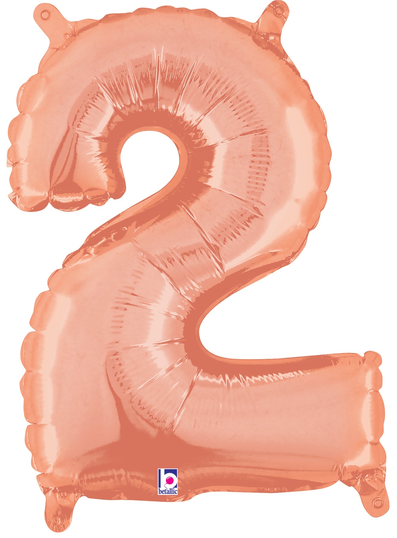 betallic-folienballon-zahl-2-ros-gold-34-zoll-megaloon image 2