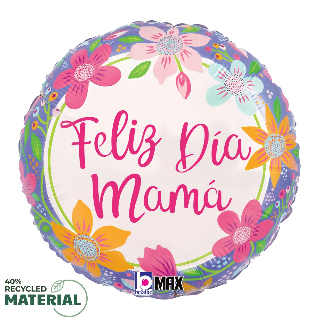 betallic-foil-balloons-feliz-dia-mama-folienballon-18-zoll-muttertag image 1