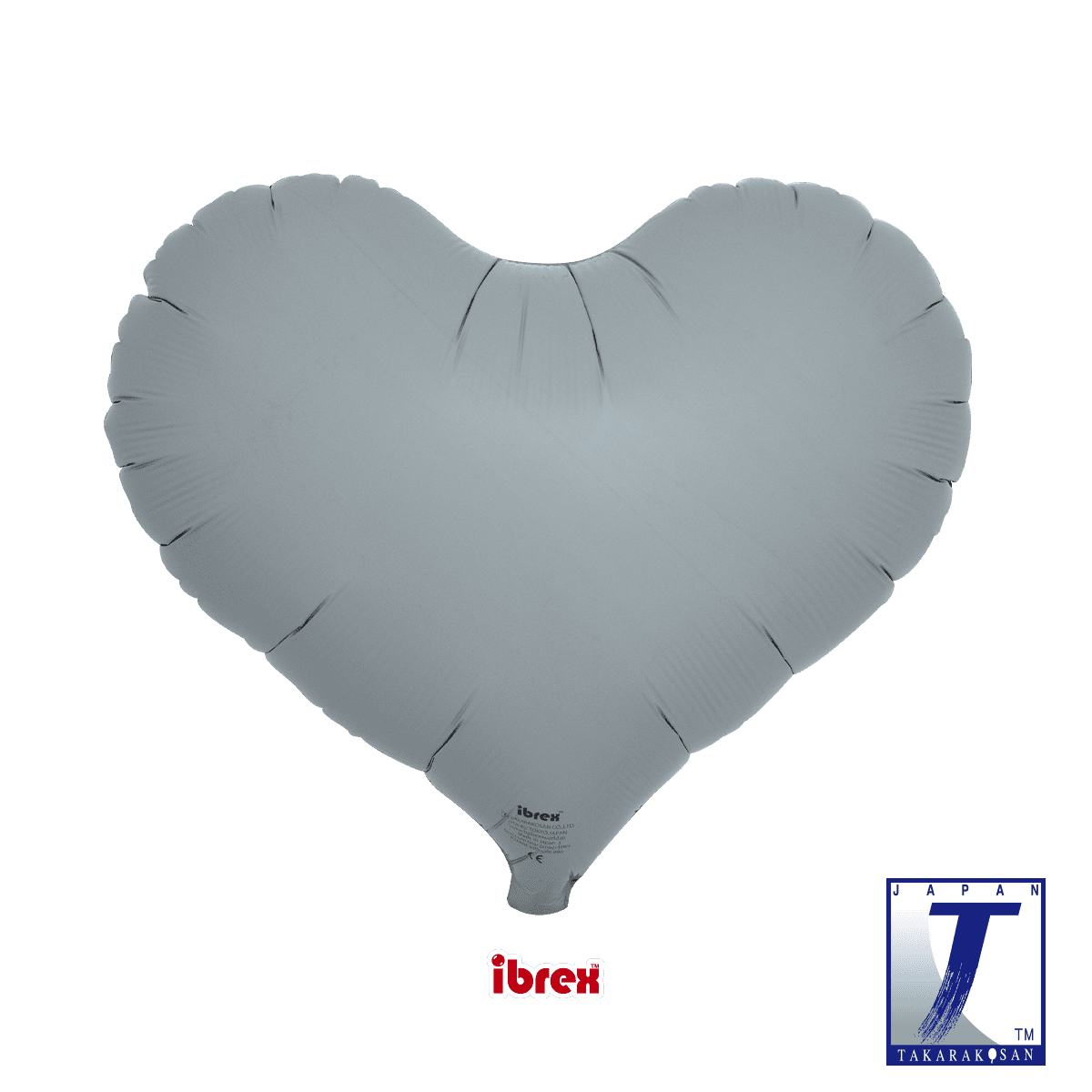 takara-ibrex-jelly-heart-14-zoll-herzballon-blue-gray image 1