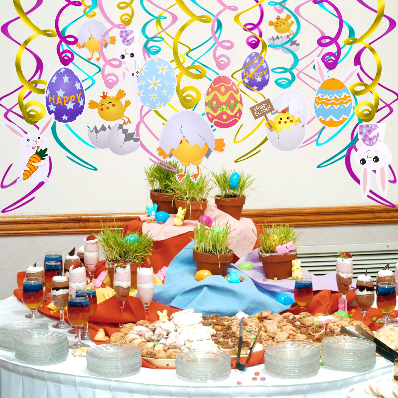howaf-ostern-h-ngedeko-30tlg-spiral-girlande-osterei-hase image 5