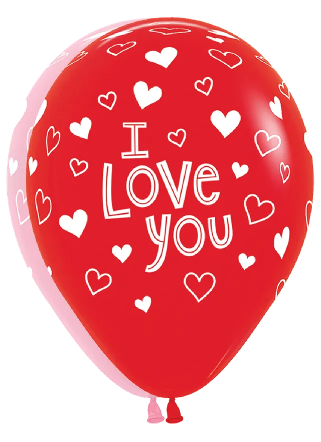 betallic-love-you-hearts-latexballons-11-50-st-ck-rot-pink image 1