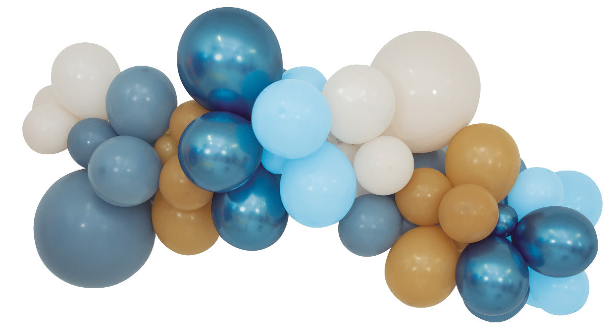 betallic-charming-blue-ballongirlande-multi-size-67-ballons-blau image 1