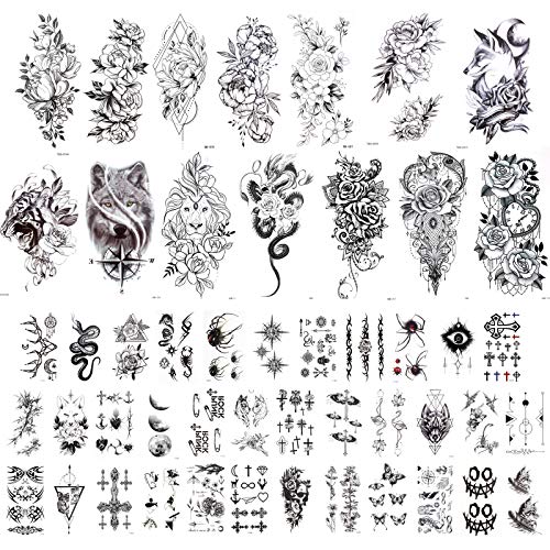 howaf-tempor-re-tattoos-schwarz-50-blatt-wasserfest image 8