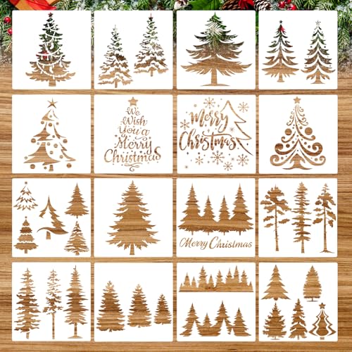 howaf-tannenbaum-schablonen-16-st-ck-15x15-cm-wiederverwendbar image 8