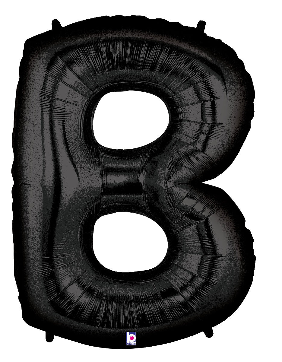 betallic-letter-b-black-folienballon-34-zoll-schwarz image 1