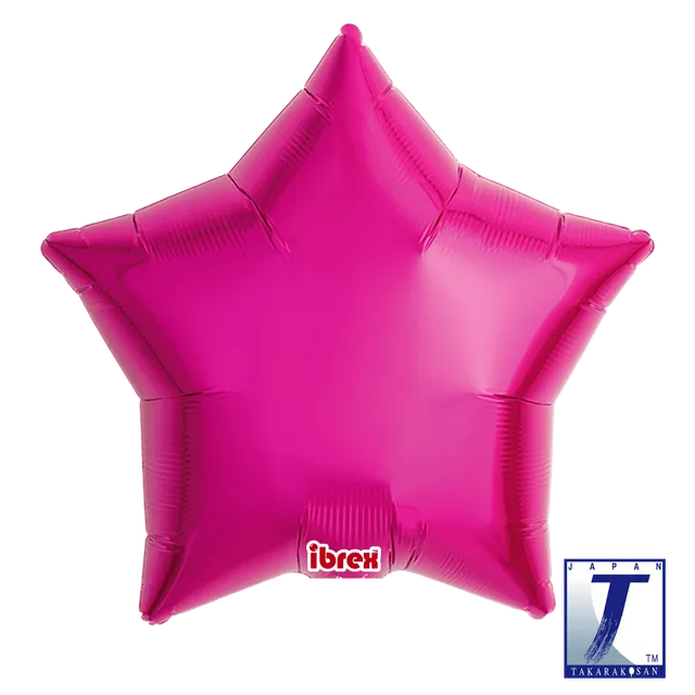 takara-ibrex-star-15-folienballon-metallic-magenta-stern image 1