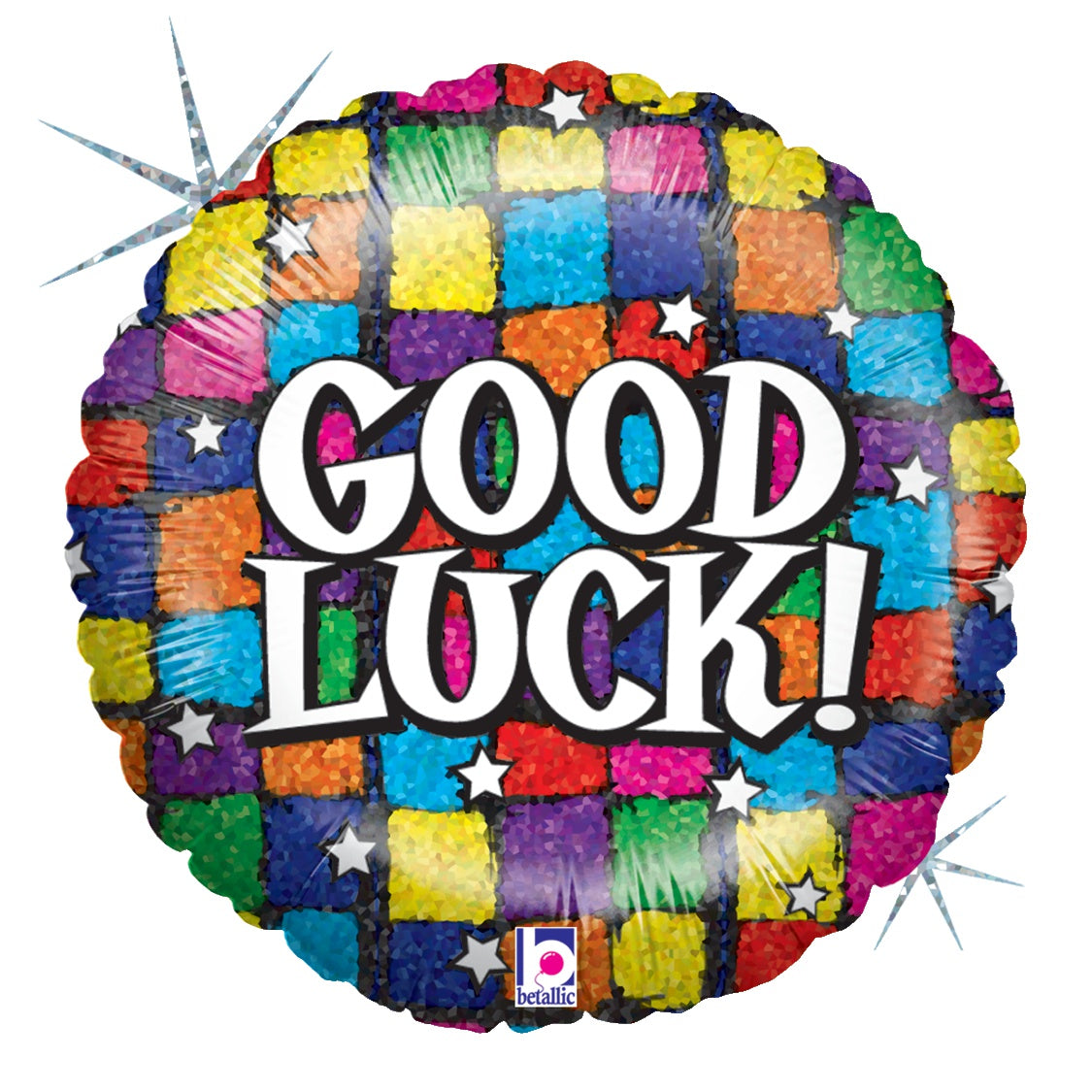 betallic-good-luck-squares-folienballon-23-cm image 1