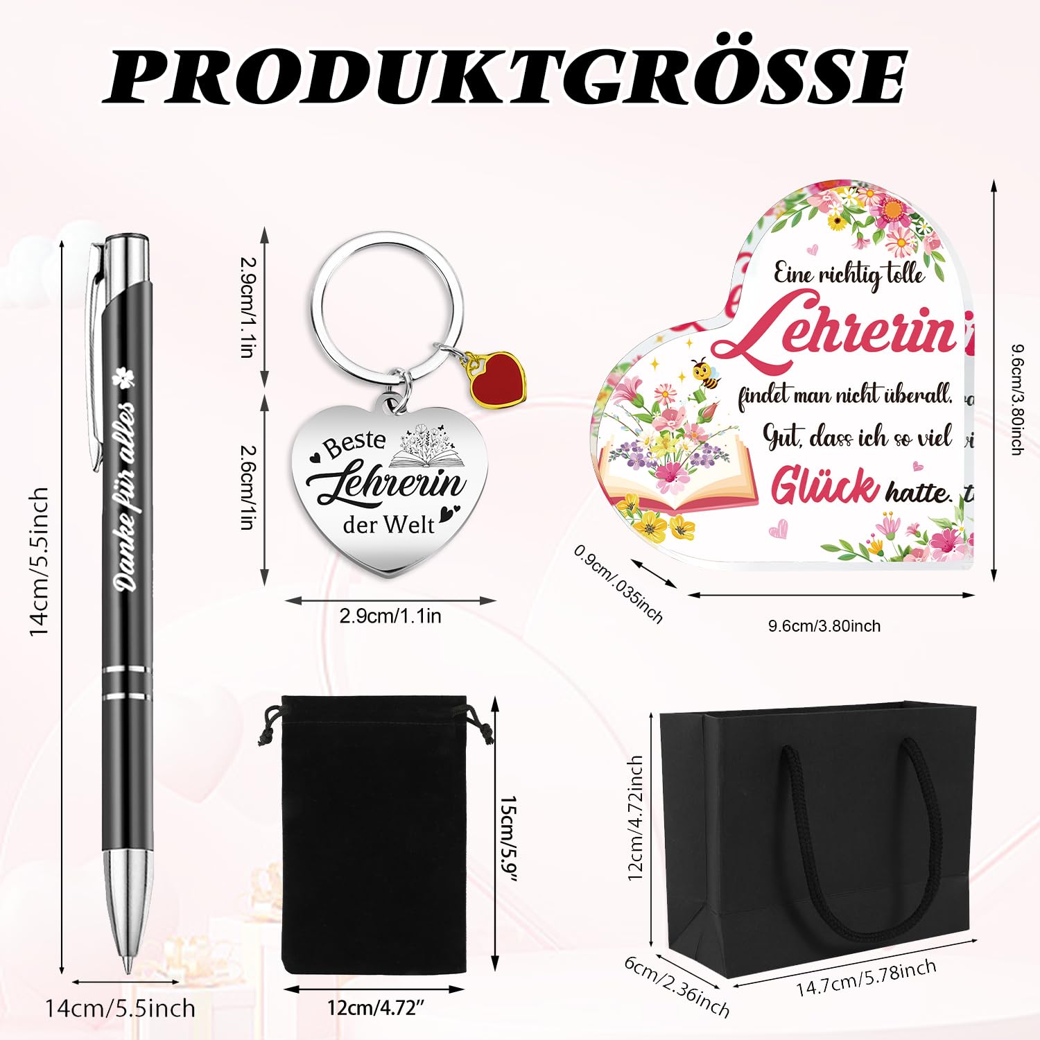 howaf-lehrerin-geschenk-abschied-set-herz-stift-anh-nger image 2