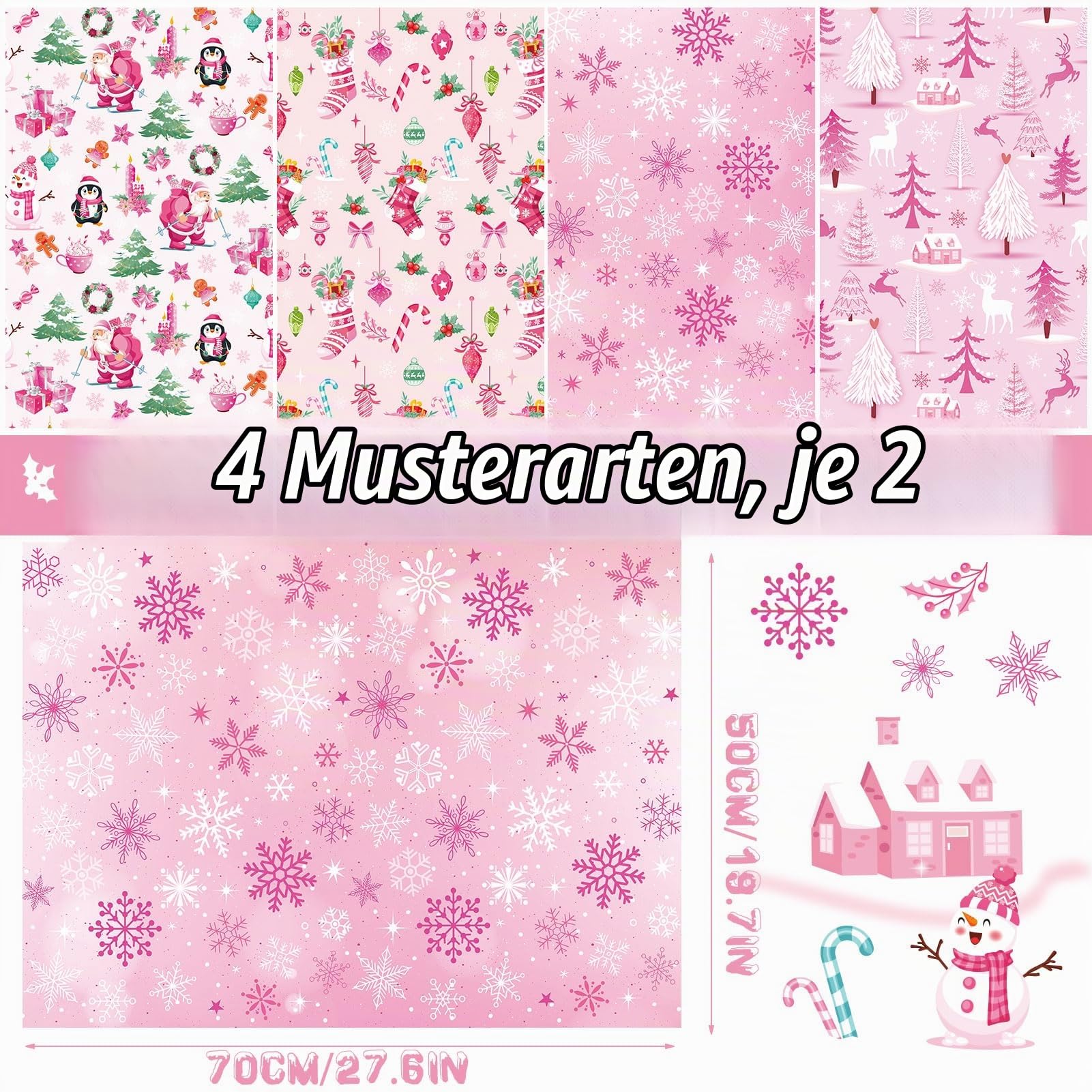 howaf-geschenkpapier-weihnachten-rosa-8-b-gen-70x50-cm image 2