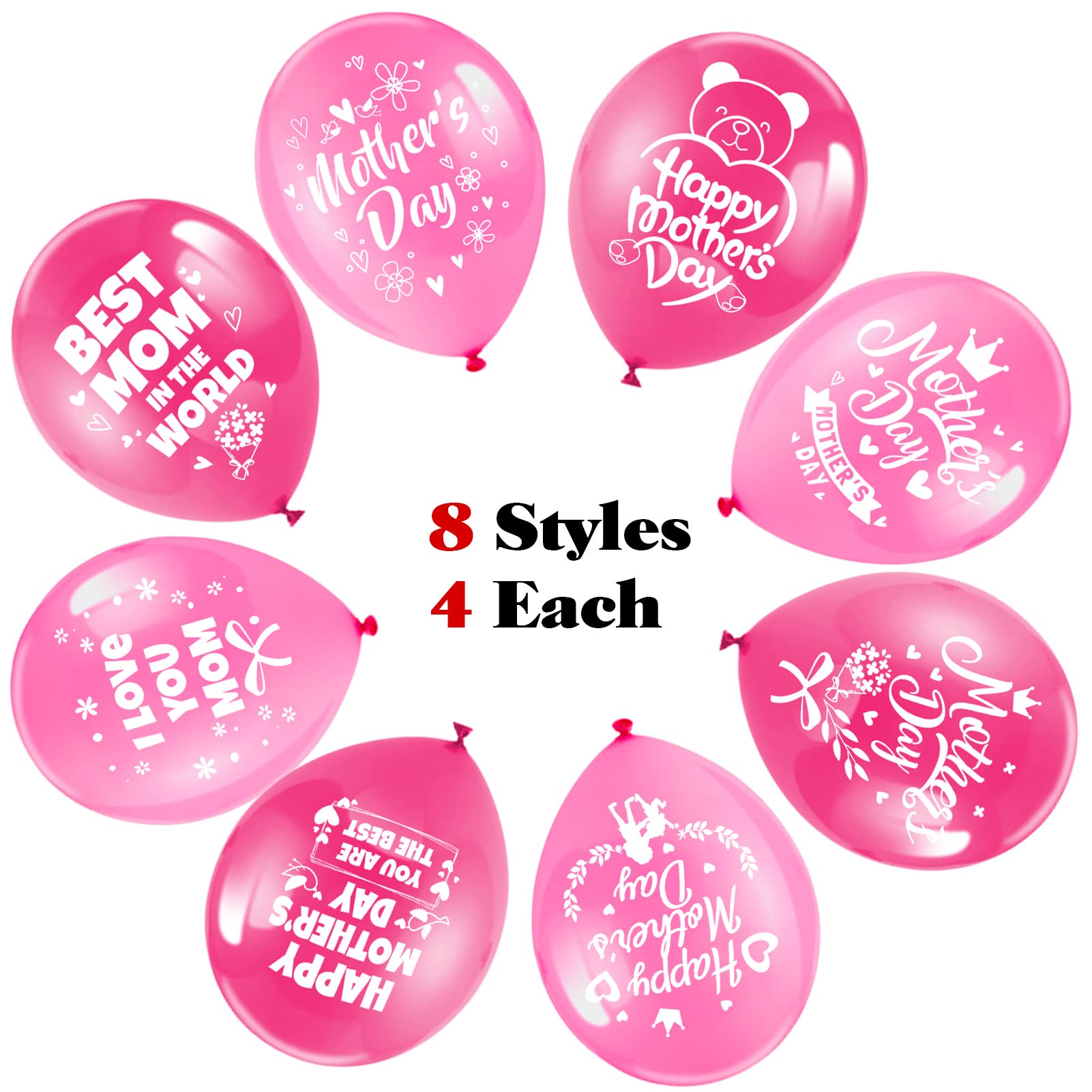 howaf-happy-mother-s-day-ballons-32-st-ck-rosa-12-zoll image 5