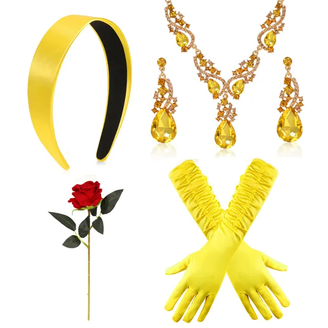 howaf-belle-kost-m-damen-set-krone-handschuhe-schmuck image 1