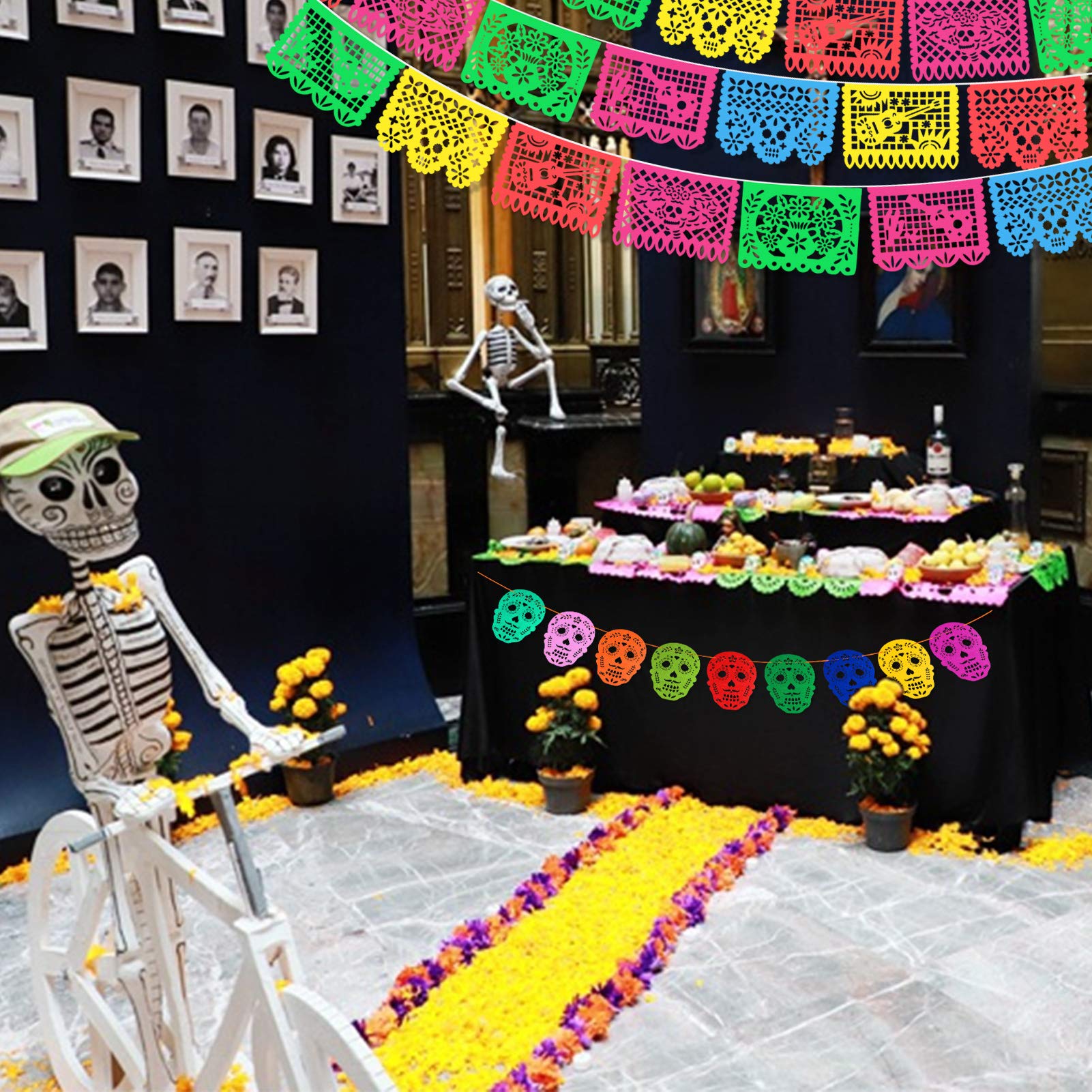 howaf-mexiko-fiesta-banner-papel-picado-2-st-ck-totenkopf image 7