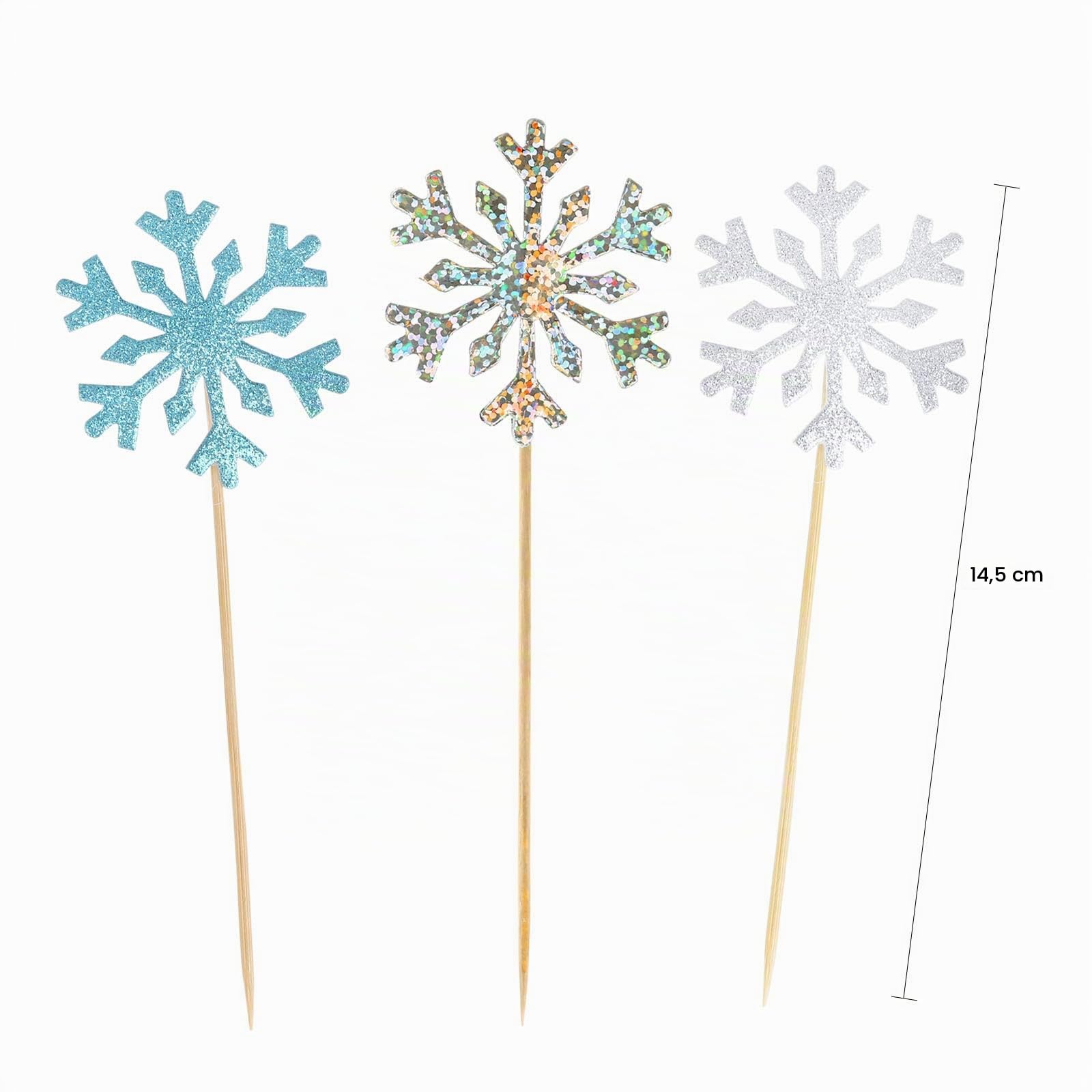 howaf-schneeflocken-tortendeko-cupcake-topper-30-st-ck-blau-silber image 4