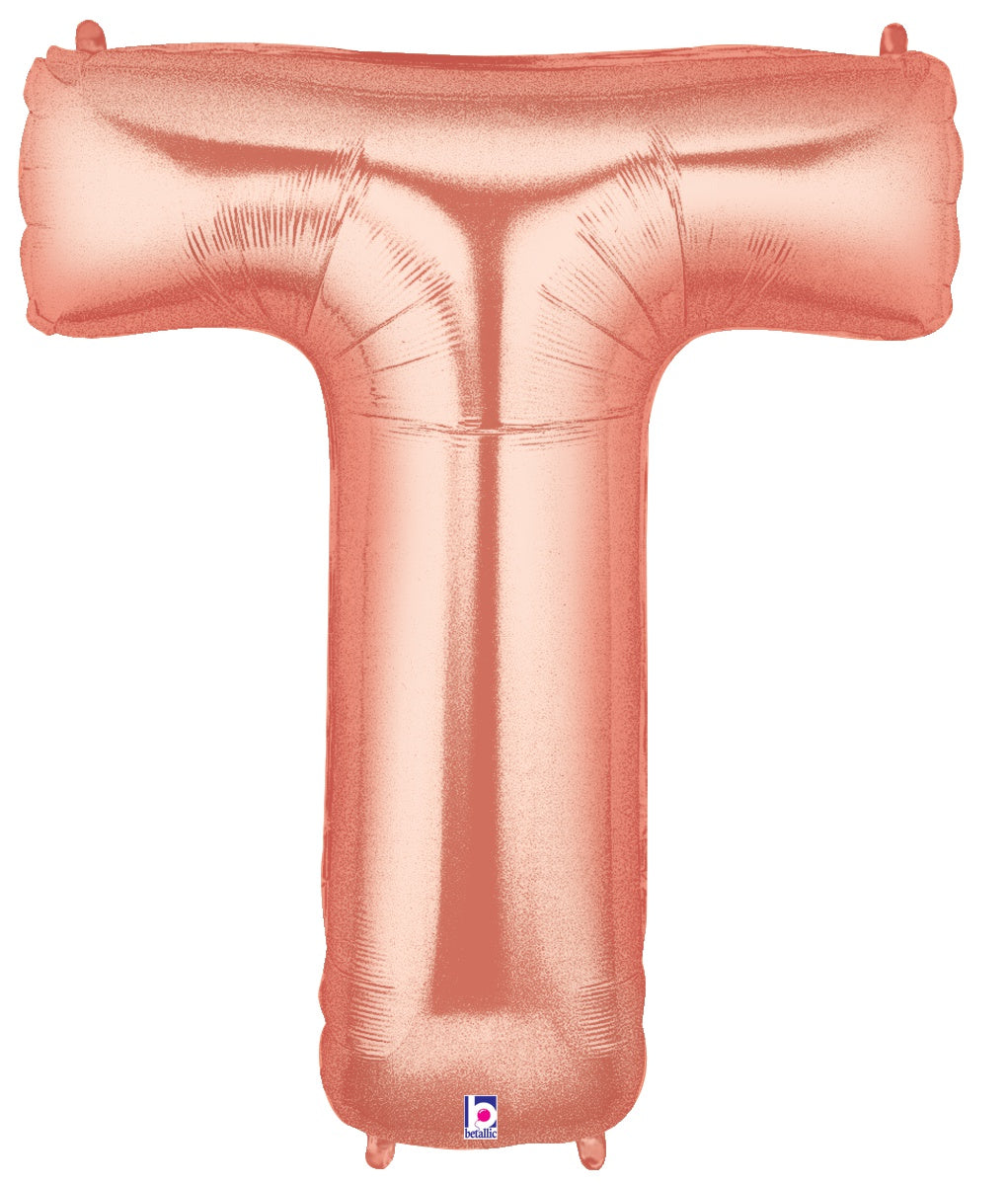 betallic-buchstaben-folienballon-t-rosegold-14-zoll image 1
