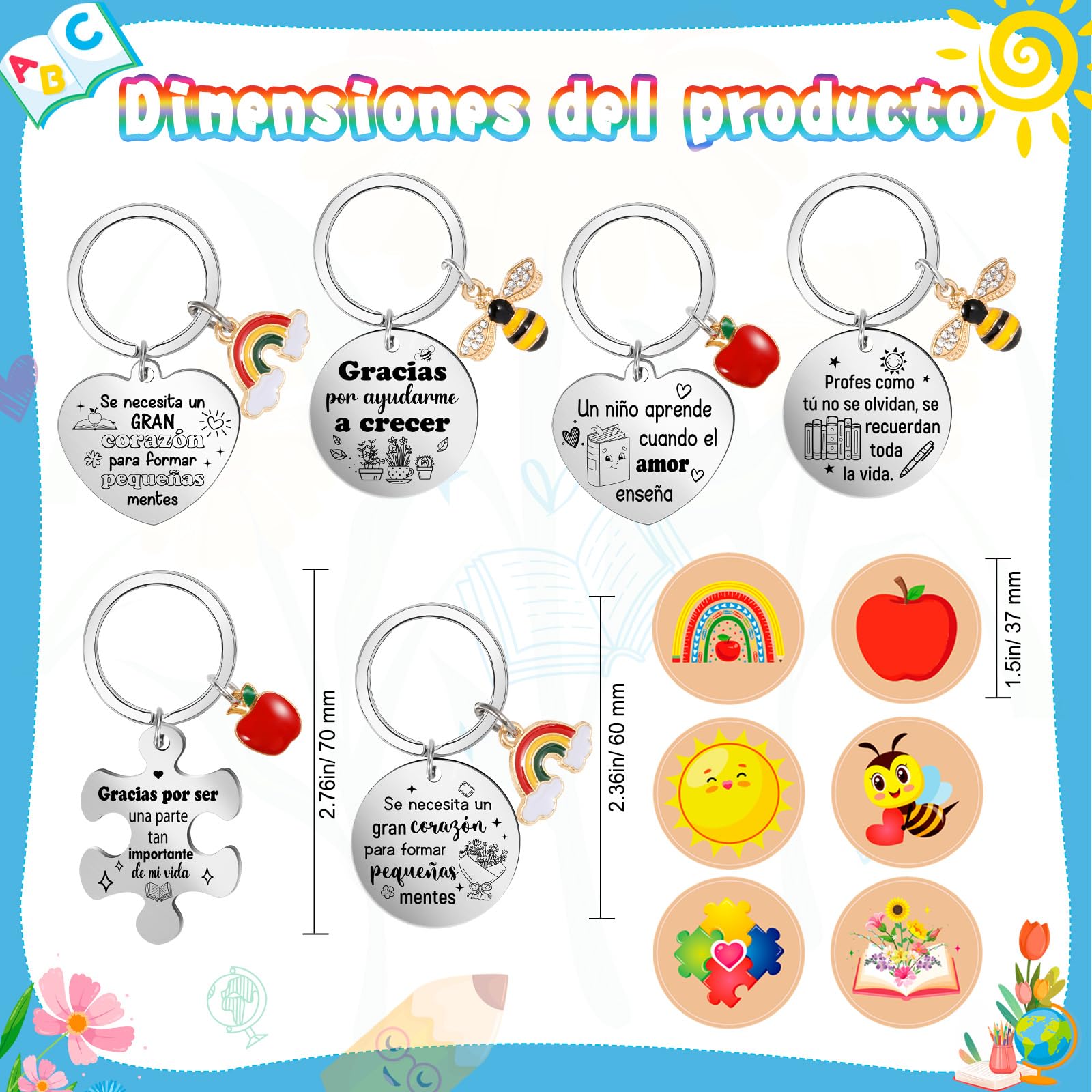 howaf-lehrerin-abschiedsgeschenk-set-karte-anh-nger image 3