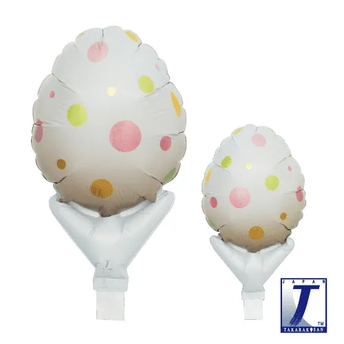 takara-upright-egg-5-folienballon-wei-polka-dots image 1