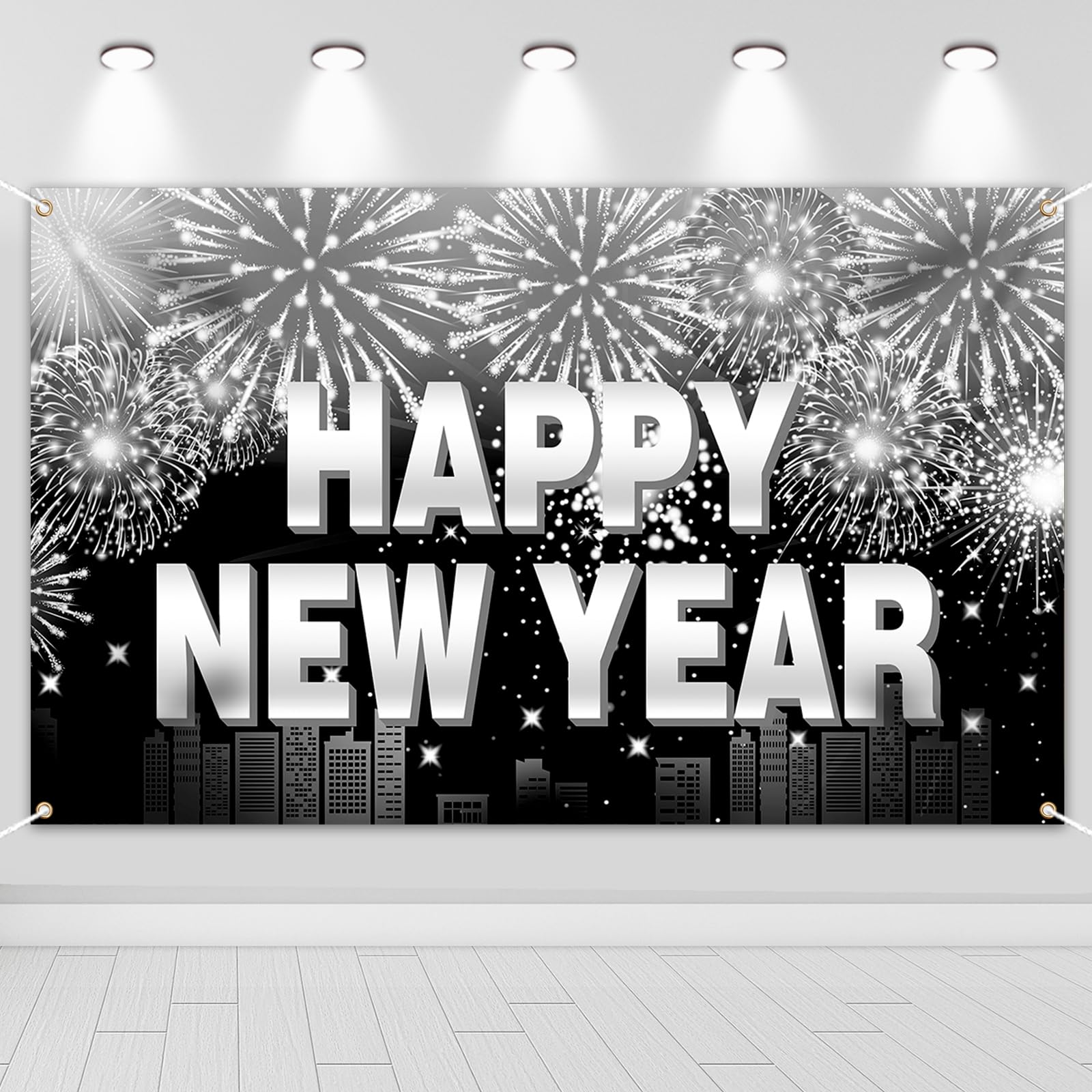 howaf-silvester-deko-2027-banner-happy-new-year-185x110cm image 8