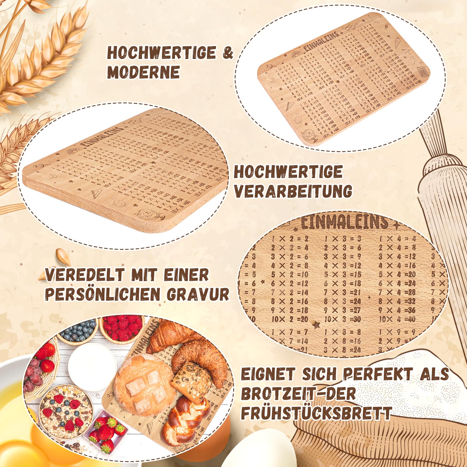 howaf-fr-hst-cksbrett-einmaleins-holz-23x15cm-einschulung image 3