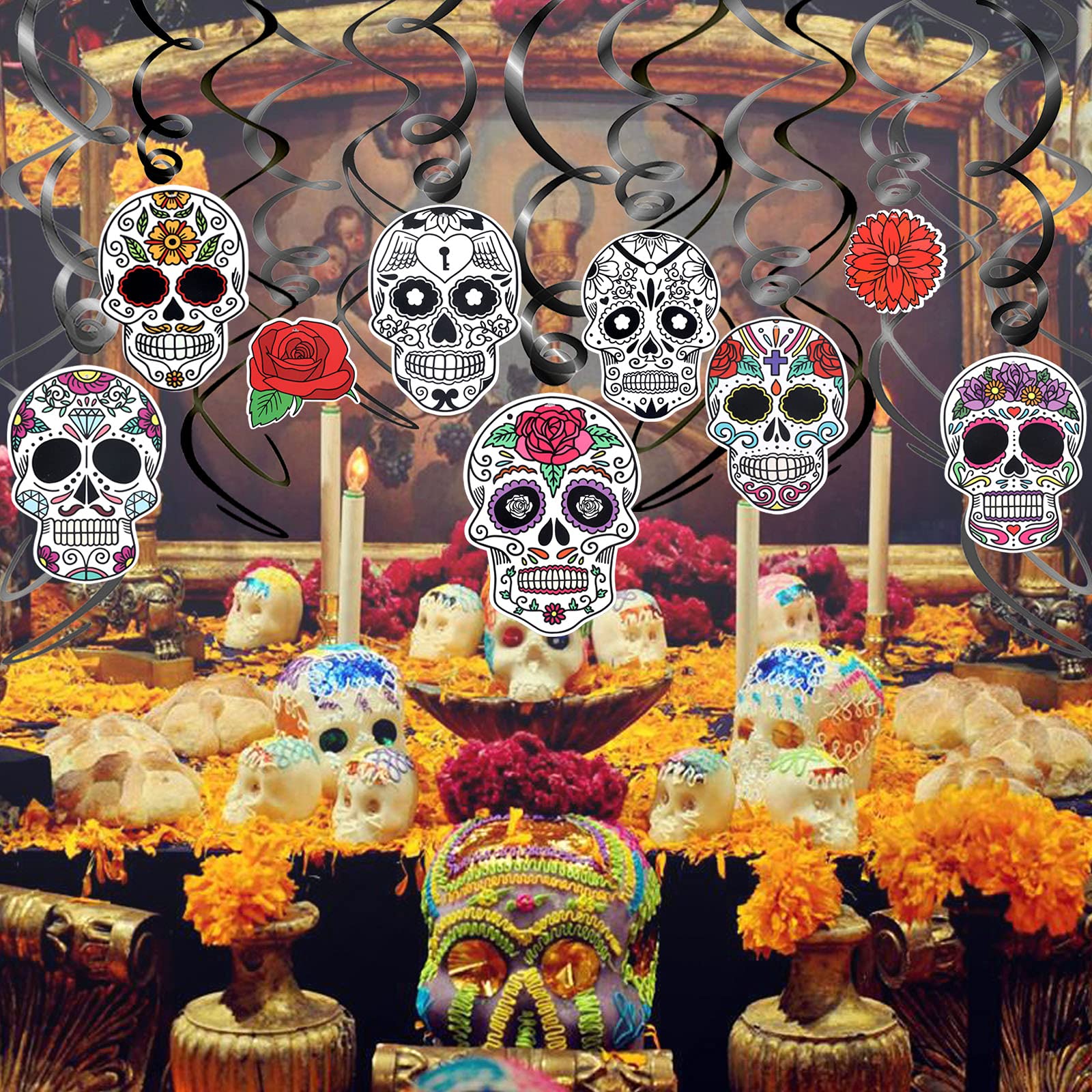 howaf-halloween-deko-tag-der-toten-spiralen-30-teilig-h-ngedeko image 6