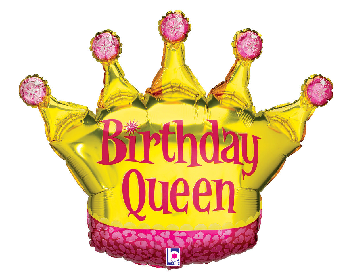 betallic-foil-balloons-birthday-queen-folienballon-14-krone image 2