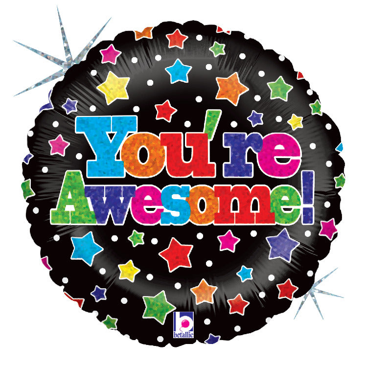 betallic-foil-balloons-you-re-awesome-folienballon-45-cm-lob image 1