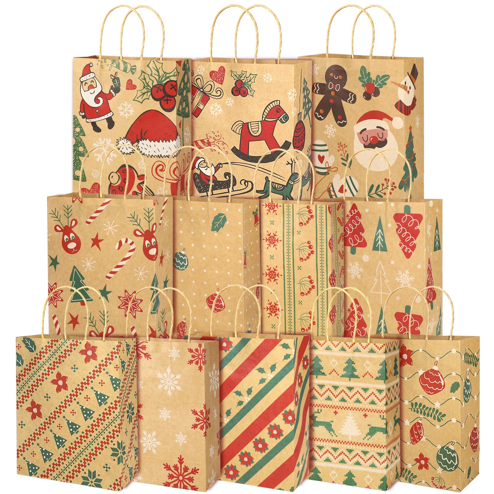 howaf-weihnachten-geschenkt-te-12-stk-23x18x8cm-kraft image 1