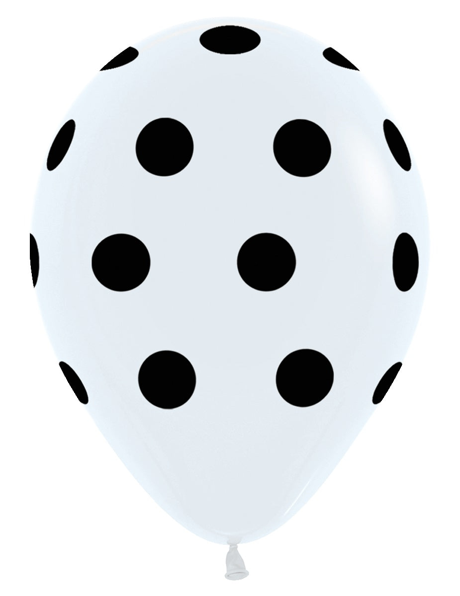 betallic-polka-dots-latexballon-schwarz-mit-punkten-50-st-ck image 1