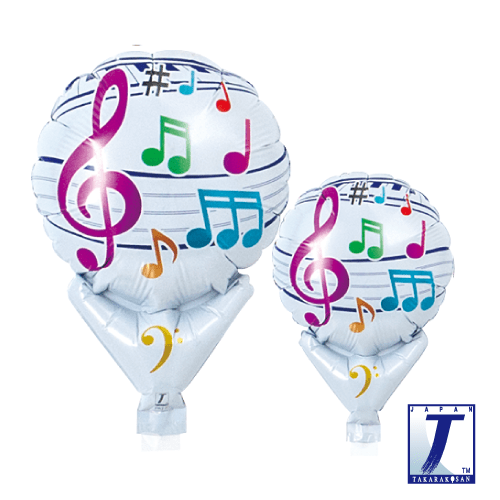 takara-upright-round-5-zoll-luftballon-g-clef image 1