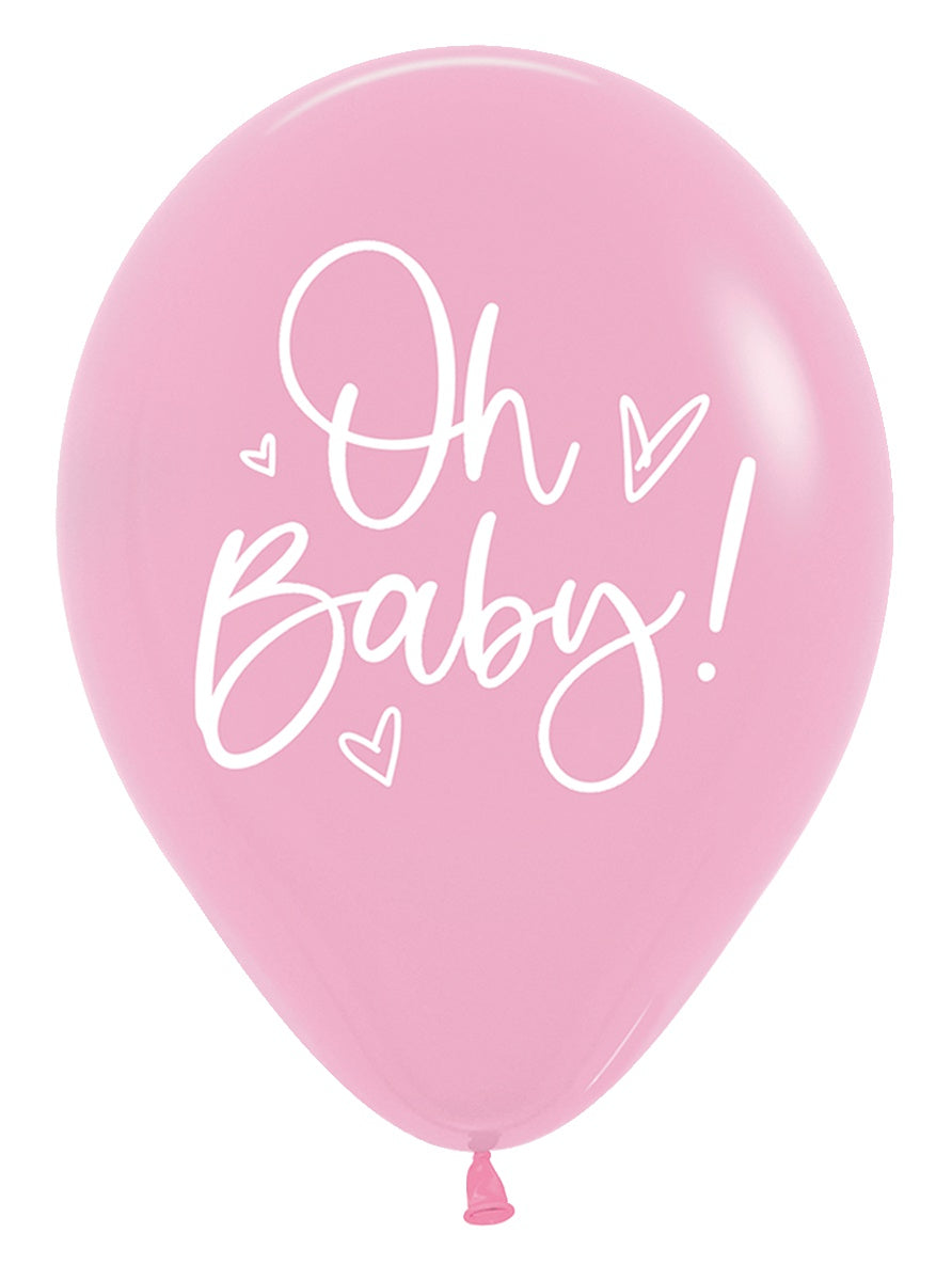 betallic-baby-girl-script-luftballon-11-50-st-ck-rosa image 1