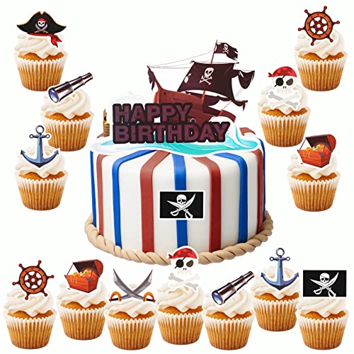 howaf-piraten-tortendeko-25-st-ck-cake-topper-geburtstag image 8