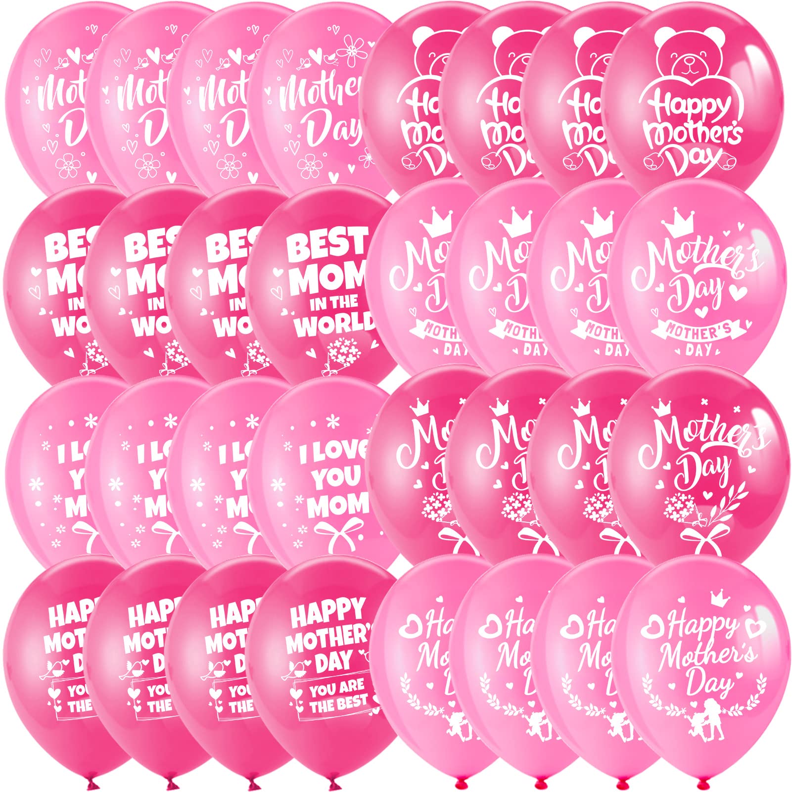 howaf-happy-mother-s-day-ballons-32-st-ck-rosa-12-zoll image 4