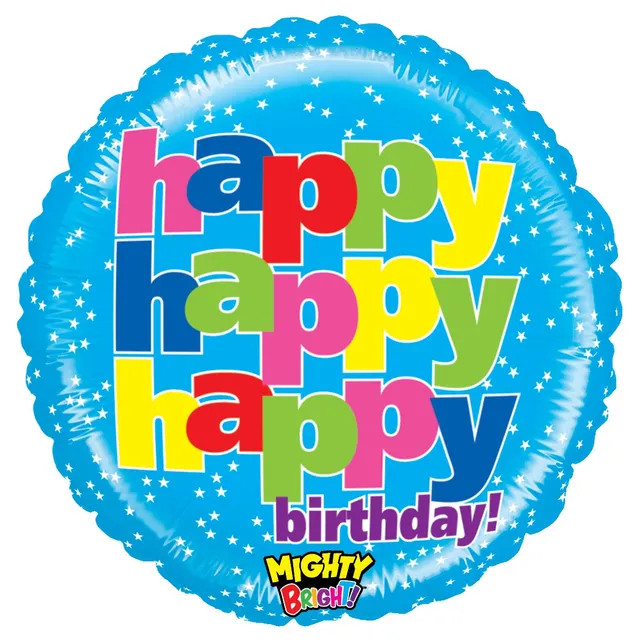 betallic-mighty-bright-happy-birthday-folienballon-21-zoll-bunt image 1