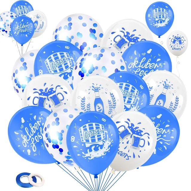 howaf-oktoberfest-luftballons-wei-blau-30-st-ck-latex image 1