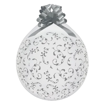 zibi-stufferballon-silberne-ornamente-transparent-40-45-cm image 1