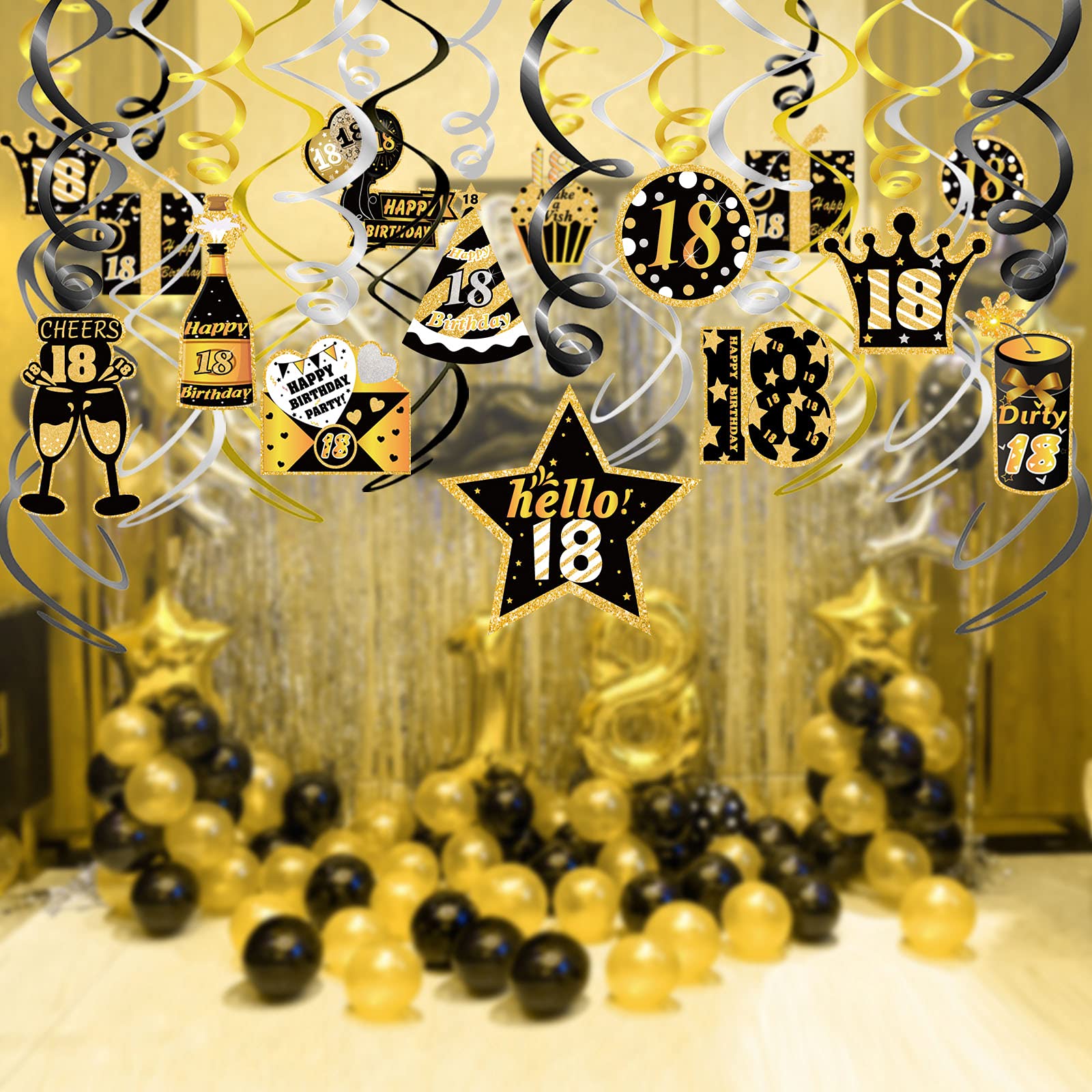 howaf-18-geburtstag-h-ngedeko-spiralen-schwarz-gold-30-st-ck image 6