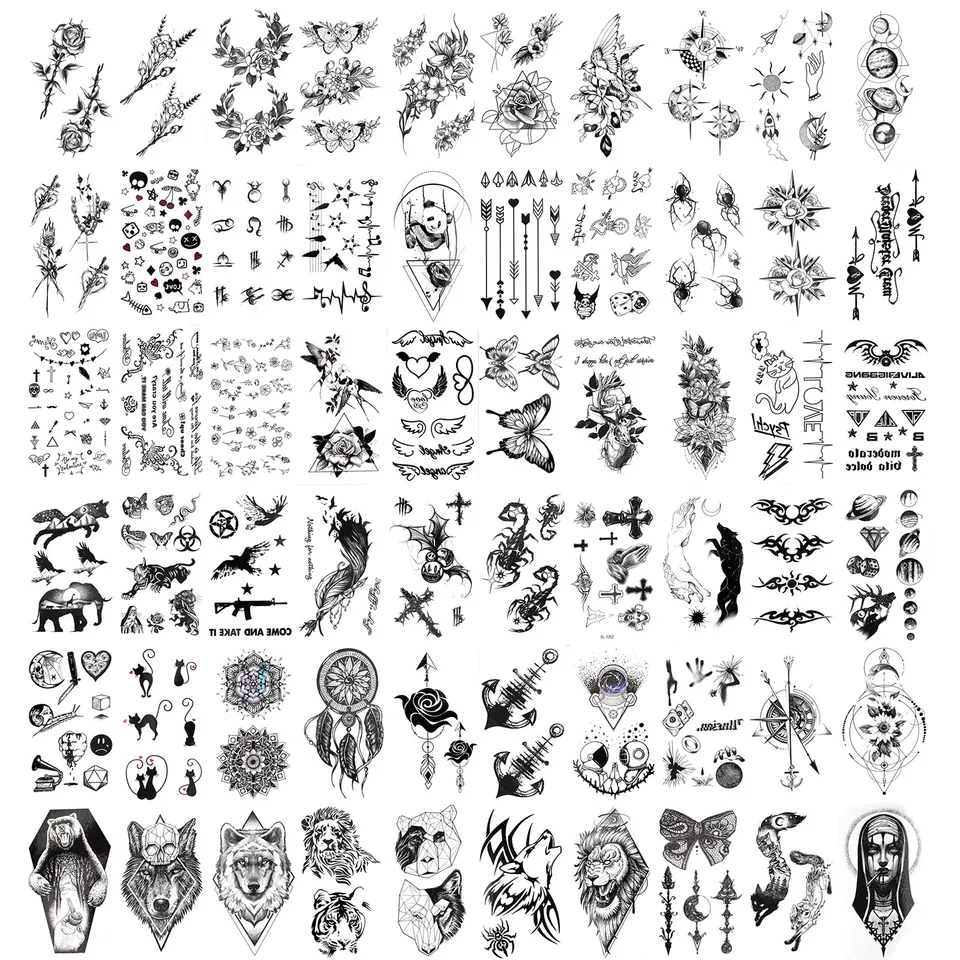 howaf-tempor-re-tattoos-schwarz-klein-60-bl-tter image 1