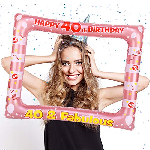 howaf-40-geburtstag-fotorahmen-aufblasbar-ros-gold image 8