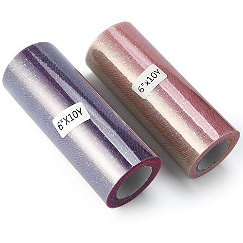 howaf-regenbogen-glitzer-t-llrolle-t-llstoff-2-rollen-mit-tischl-ufer image 8