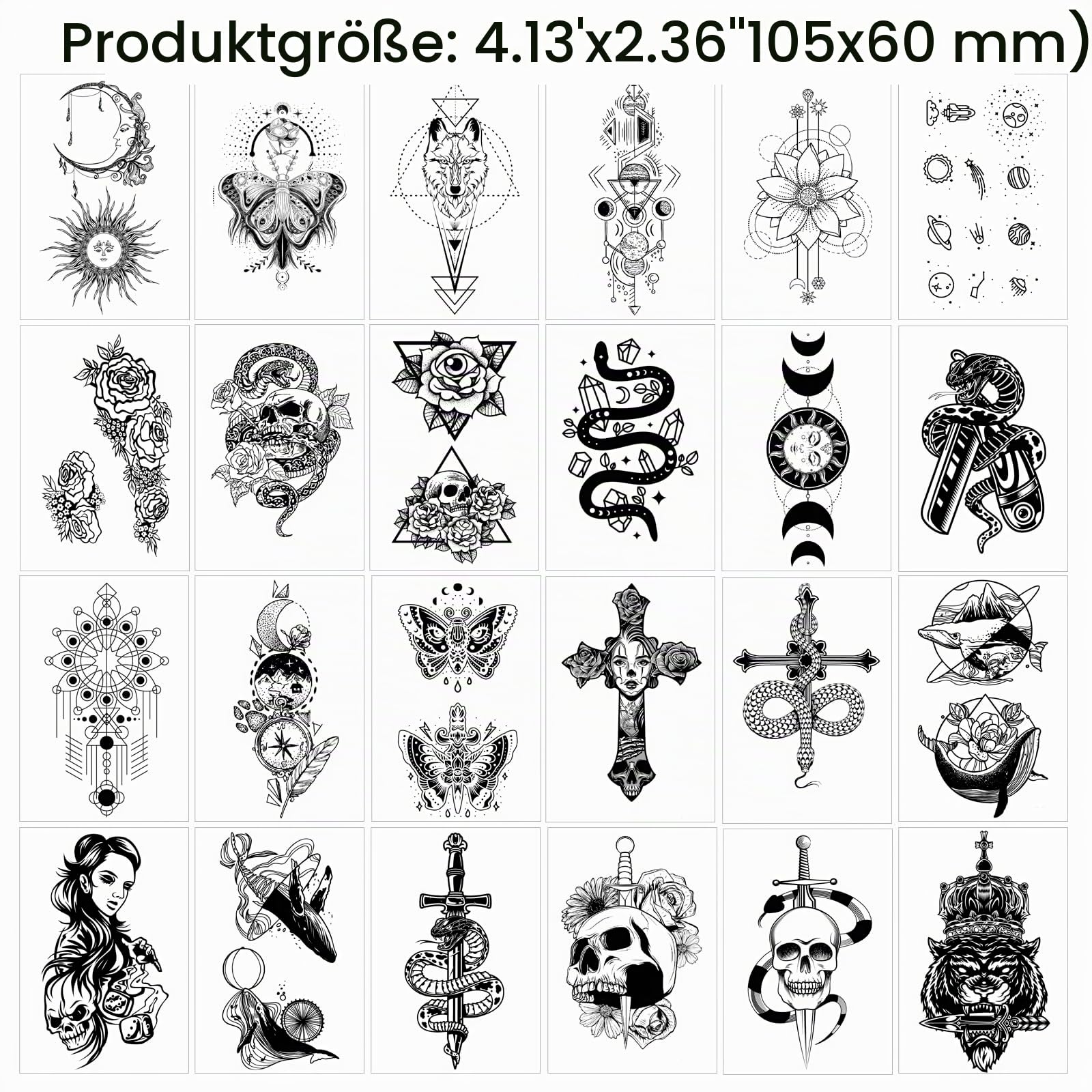howaf-tempor-re-tattoos-52-bl-tter-schwarz-schmetterling image 3