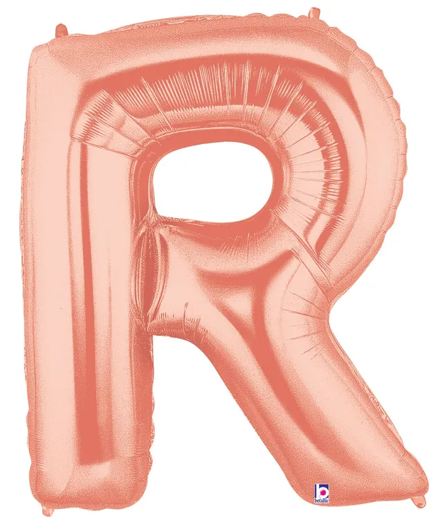betallic-foil-balloons-buchstabe-r-folienballon-14-rose-gold image 1