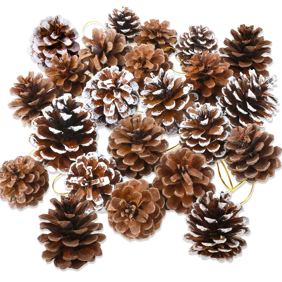 howaf-tannenzapfen-natur-25-stk-christbaumschmuck-5-6-cm image 1