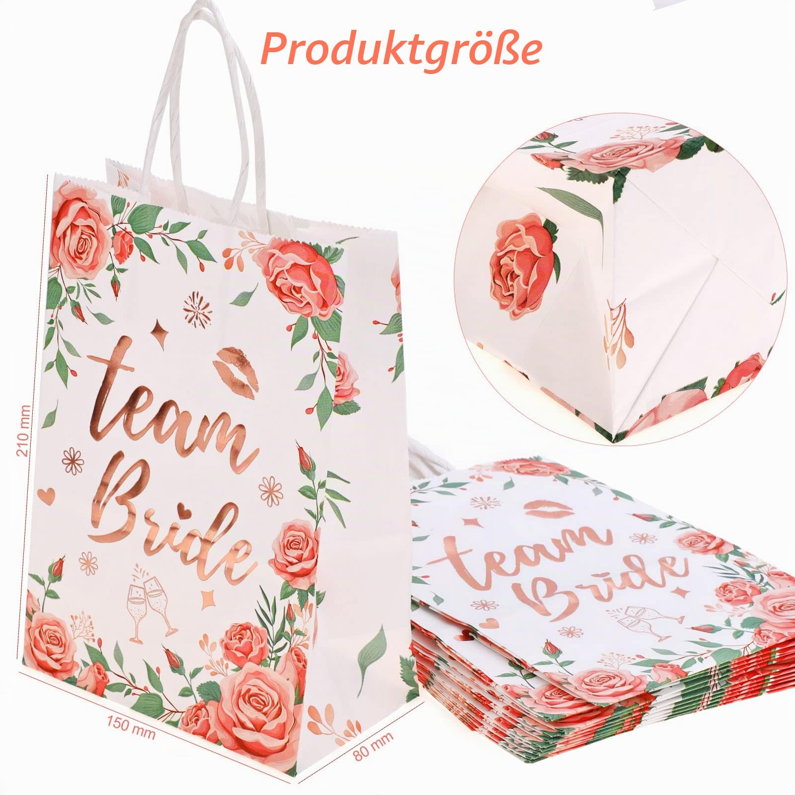 howaf-team-bride-geschenkt-ten-12-stk-ros-gold-blume-jga image 2