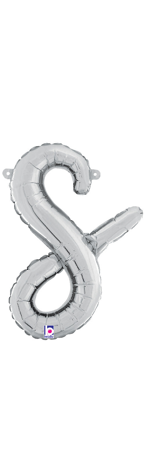 betallic-script-letter-s-silver-folienballon-14-silber image 1