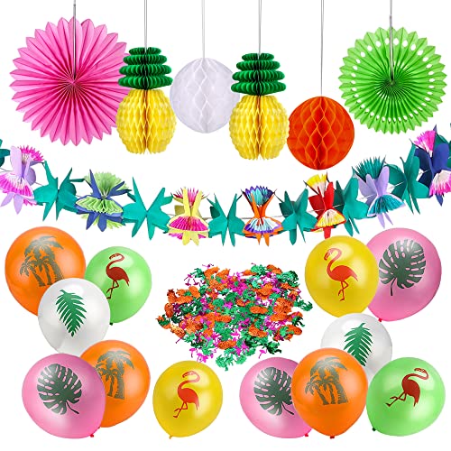 howaf-hawaii-party-deko-set-33-teilig-flamingo-ananas image 5