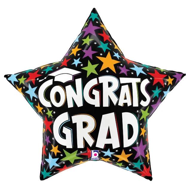 betallic-foil-balloons-brilliant-congrats-grad-star-folienballon-28-stern image 1