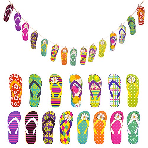 howaf-hawaii-girlande-flip-flops-15tlg-10m-sommer-party image 8