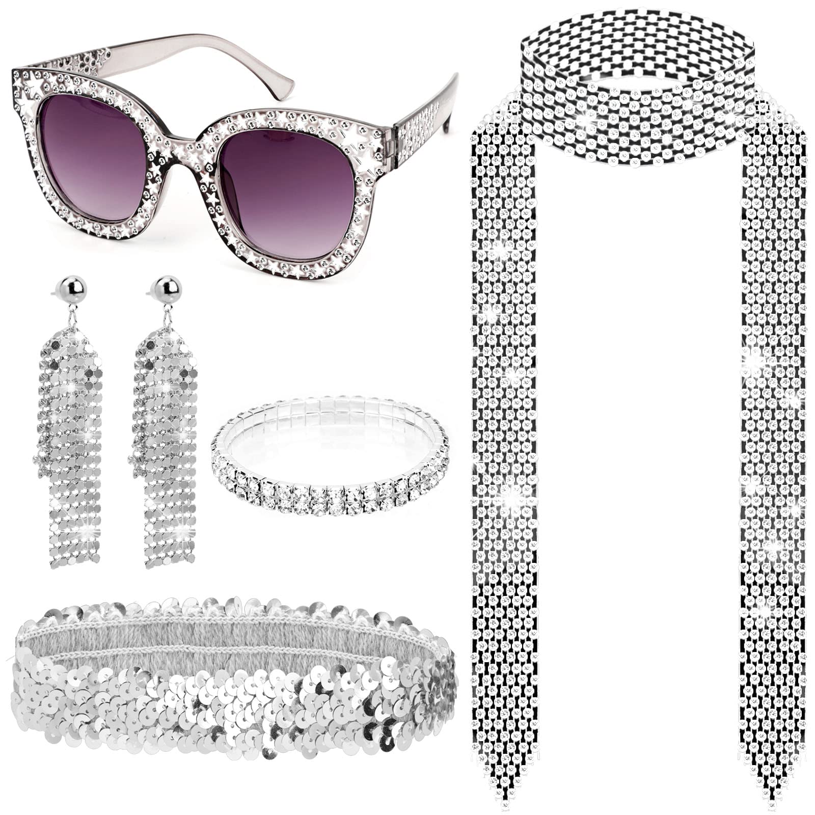 howaf-disco-1-70er-disco-kost-m-set-glitzer-6-teilig image 1