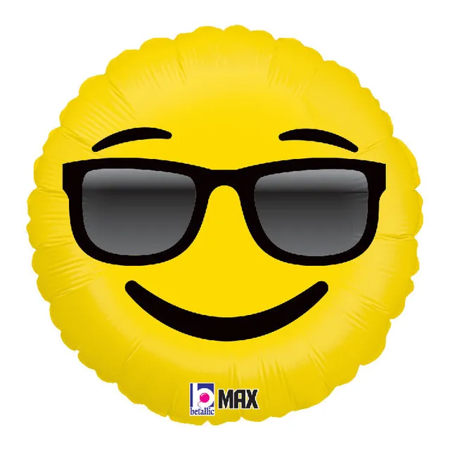 betallic-emoji-sunglasses-folienballon-smiley-46-cm image 1