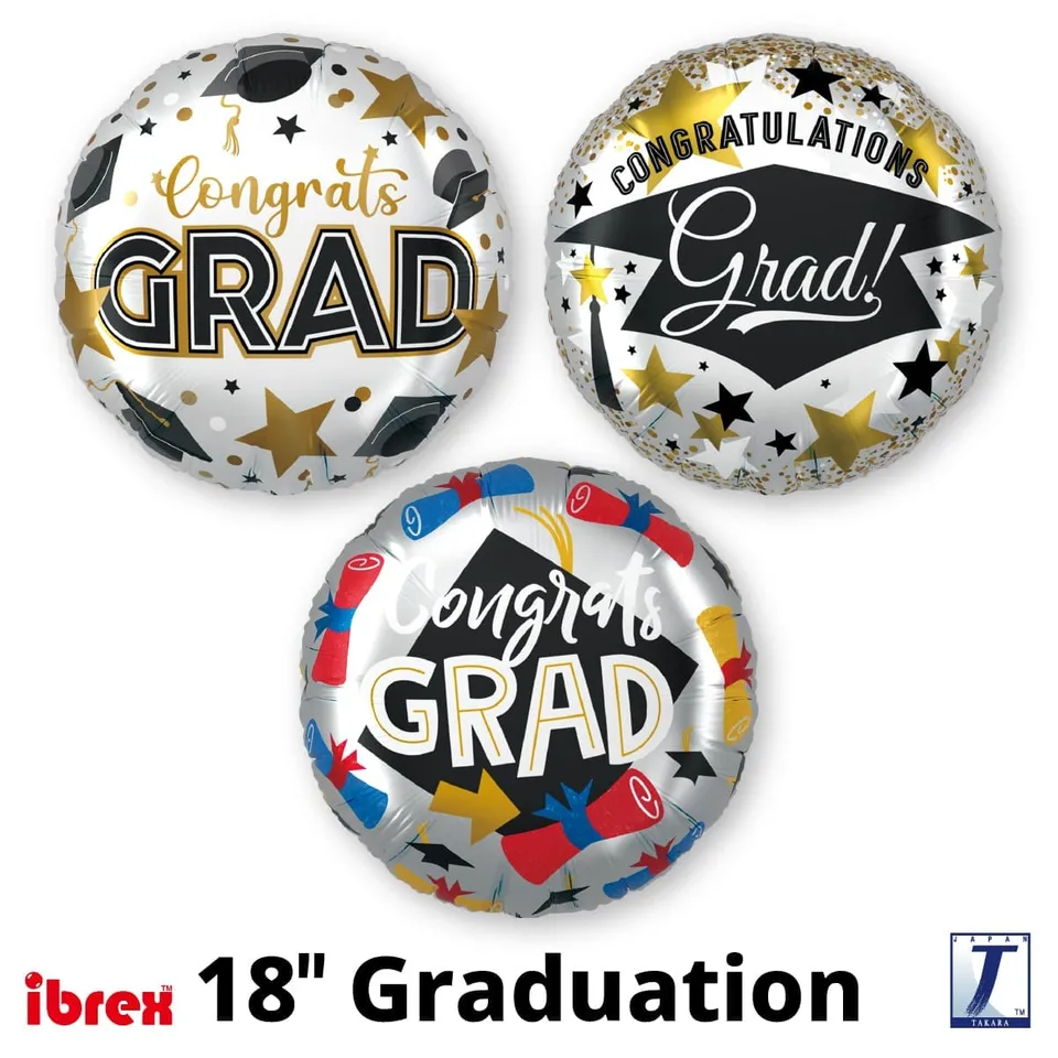 takara-ibrex-round-18-zoll-folienballon-graduation-abschluss image 1