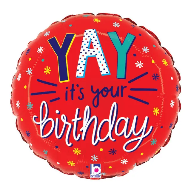 betallic-yay-it-s-your-birthday-folienballon-9-18-zoll image 1